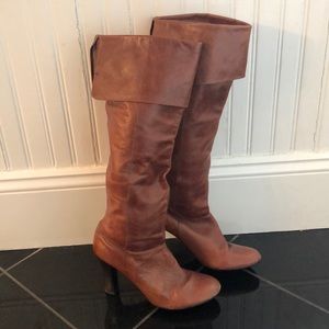 Authentic Leather High Heel Boots